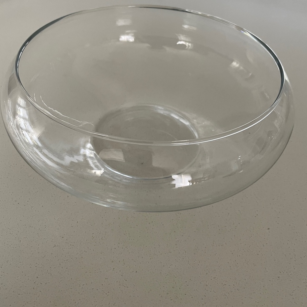 Clear Glass Bowl vase